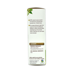 All-Natural Nasal Moisturizer Spray with 100% Pharmaceutical Grade Sesame Oil 0.75fl. to Soothe & Moisturize Dry Nose, Nasal Lubricant & Decongestant for Dry Nose Relief
