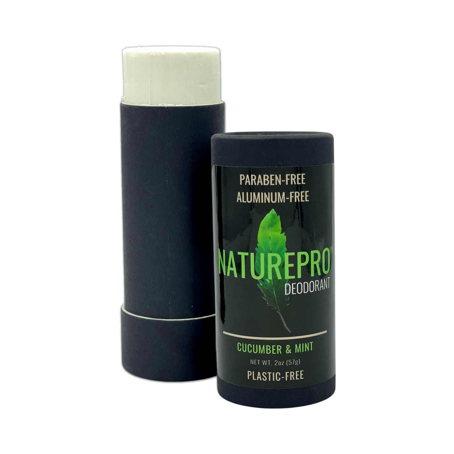 Cucumber & Mint Deodorant - All Natural Deodorant for Men and Women -Paraben Free, Aluminum Free, Cruelty Free, Plastic Free - with coconut oil and Shea butter